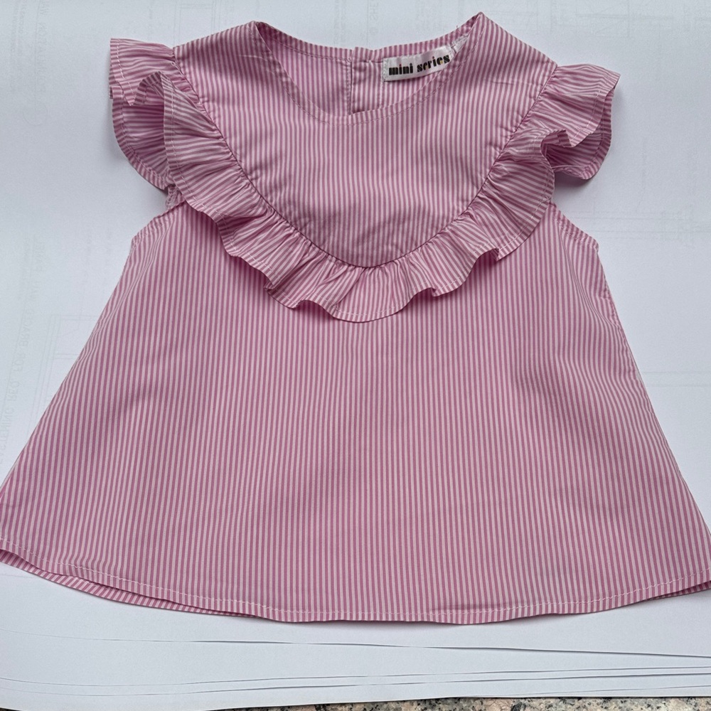 Pink Ruffle Blouse for Kids